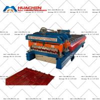 Machine de formage de rouleaux de carreaux vitrés de plaque d'acier de toit 380v avec matériau de coupe CR12