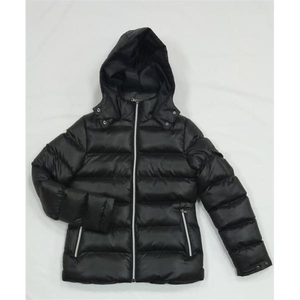 Ladies Long Black Puffa Coats For Womens Long Padded Jacket With Fur Hood