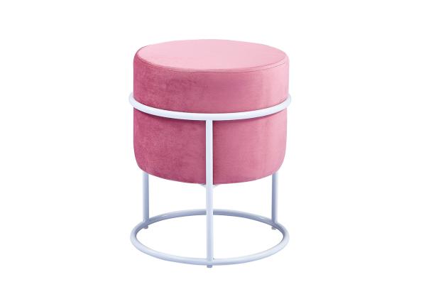 Living Room 0.072CBM 4.5kg Velvet Foot Stool With Metal Legs