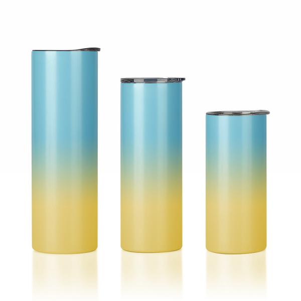 20 Oz Double Wall Stainless Steel Insulated Coffee Tumbler With Lids