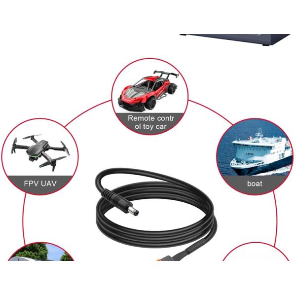 DC 5.5x2.1mm 5.5x2.5mm Plug Male Barrel Jack to XT60 Battery Connector Wire Cable for Solar Panel FPV