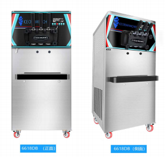 Height Adjustable Ice Cream Machine 360°Movable Universal Wheel 220v 110v 60hz