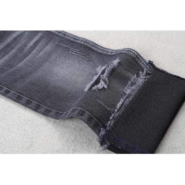 Black Color Jeans 10Oz 100 Cotton Denim Fabric For Women