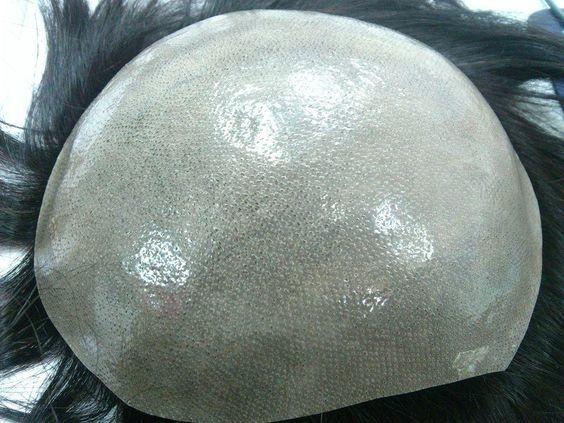 100% Human Hair  Remy Hair 6 inches hair length Thin Skin Toupee in stock