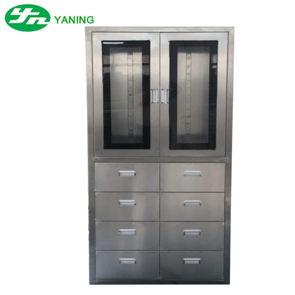 Armoire à médicaments de pharmacie YANING, mobilier hospitalier, instruments médicaux, coffre à outils, armoire OT en acier inoxydable pour salle d'opération