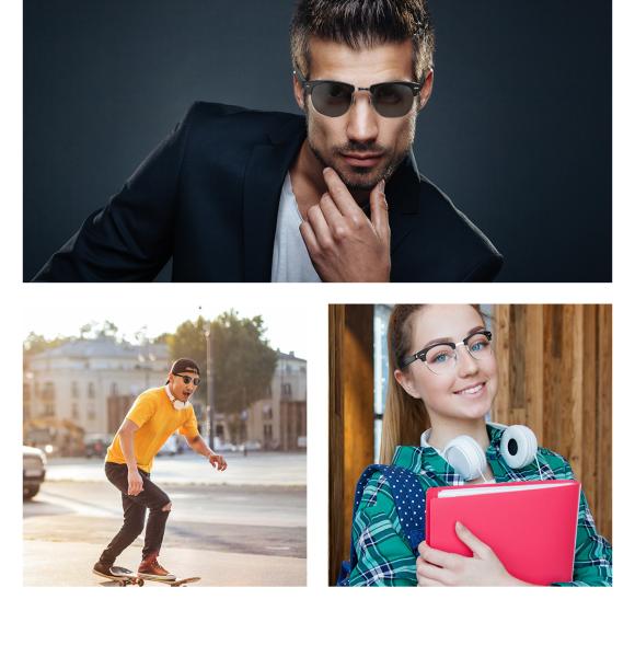 2021 Hot Sale Anti-Blue Light Smart Eyewear Calling Smart Sunglasses F1 Music BT Speaker Wireless Earphone Smart Glasses