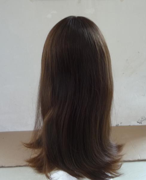 Des sangles réglables Pour cheveux humains Perruque pour femmes Perruques 130% Densité Noire