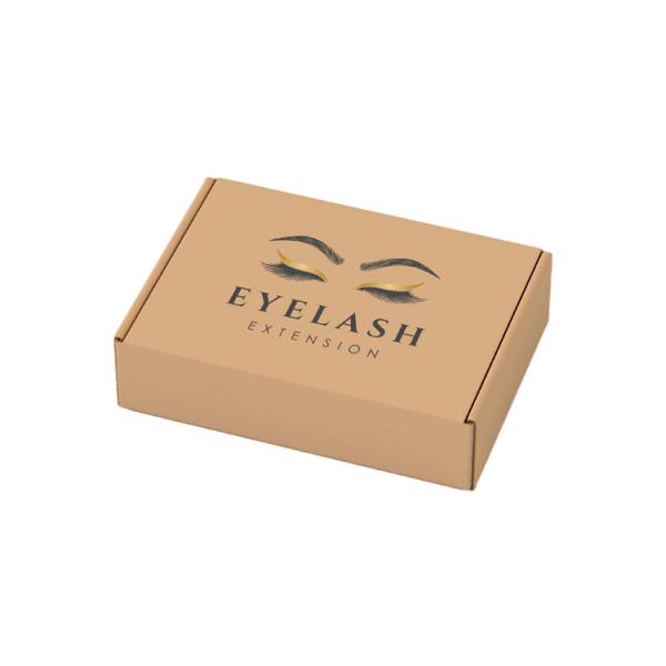 CMYK Paper Type Eyelash Shipping Boxes with Custom Logo Lash Tweezers and Corrugated Board