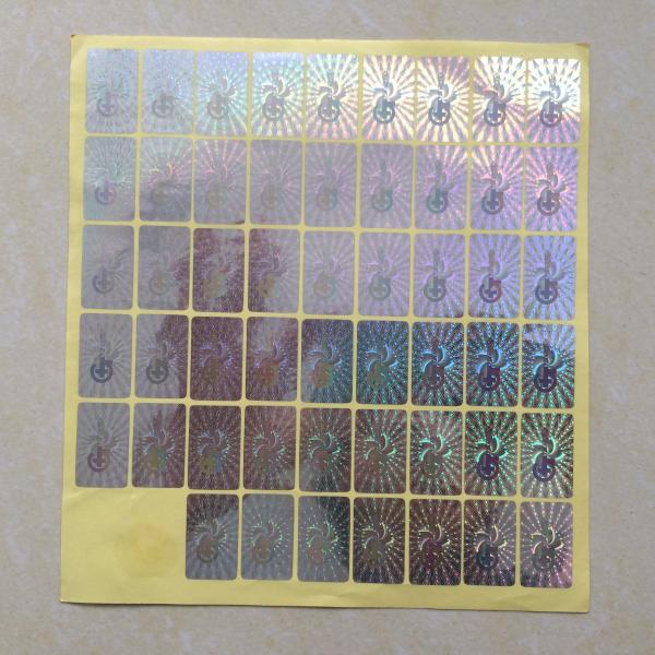 CMYK printing color hologram label, silver laser label, 3D label, cheap label printing, china printing company
