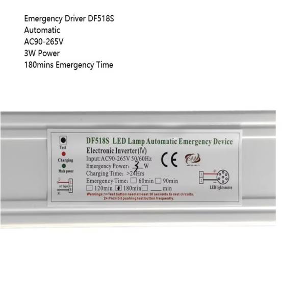 3W LED 3 Hours Emergency Time Recessed Ceiling Downlight Round White Built In Battery