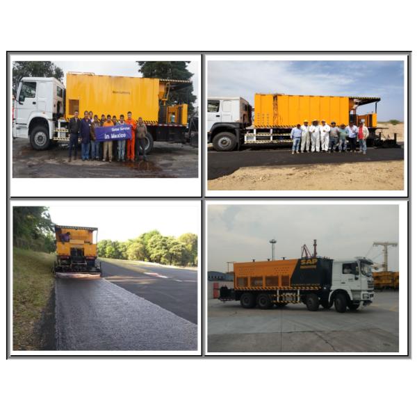 Дорожная микроповерхность асфальт Слюнный герметизатор 5м3 Битумный бак 5,5м3 Водный бак Shacman HOWO