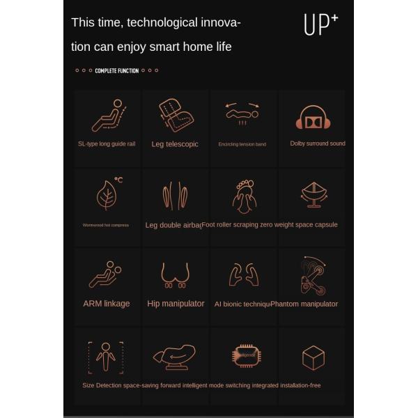 SPA Infrared Massage Chair Dolby Surround Sound CB EMS 23cm