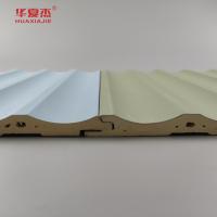 Painel de parede Wpc laminado Painel de PVC laminado Verde Azul Decoração de edifícios