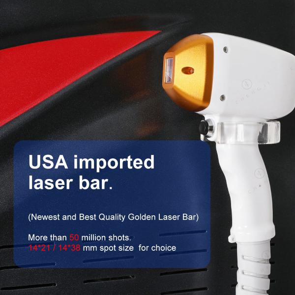 TEC Cooling Portable Diode Laser Machine Commercial Laser Permanent Hair Removal Machine 4500W
