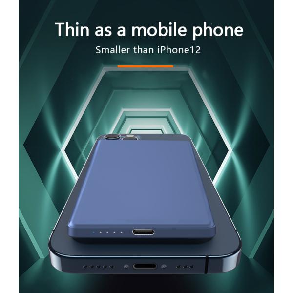 High Quality Magnetic Wireless Fast Charging Portable Power Bank Slim Wireless Magnetic Power Bank