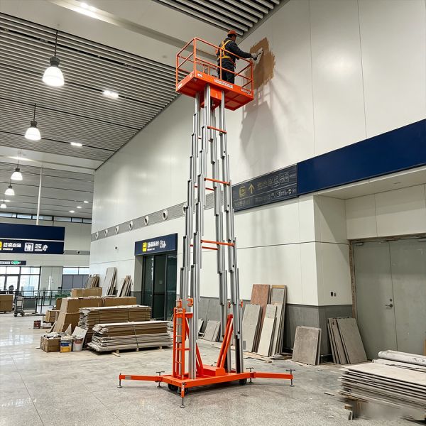 Commercial Aerial Electric Vertical Material Lift For Aviation Paint Hangar 200kg