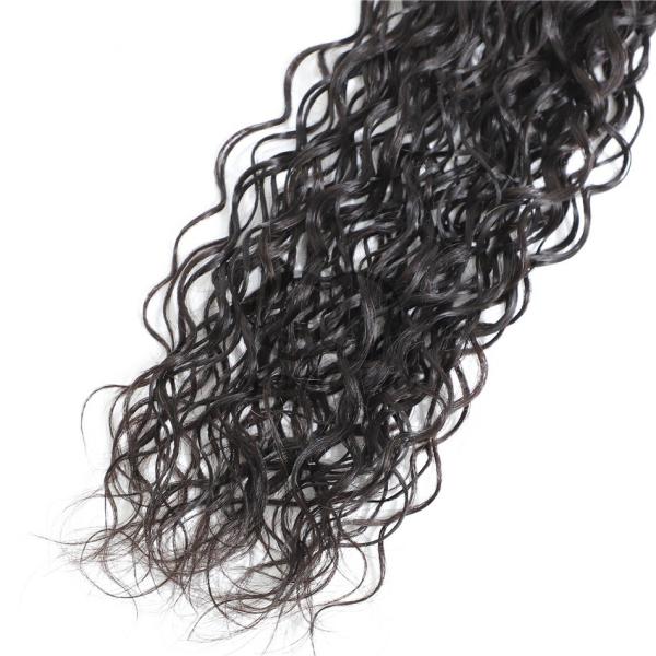 Natural Black Water Wave Remy Human Hair Bundles Sew In Weave Bundles Brazilian Bundle Deals