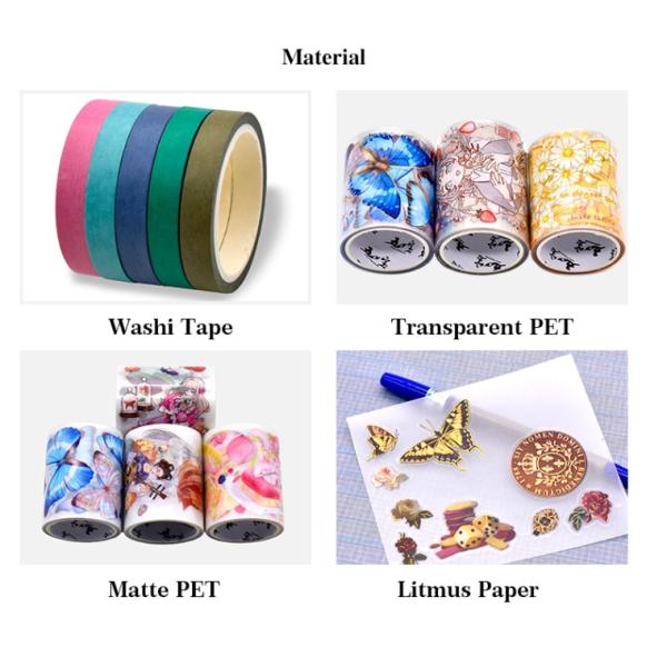 Permanent UV Resistant Scrapbooking 10m Floral Washi Tape