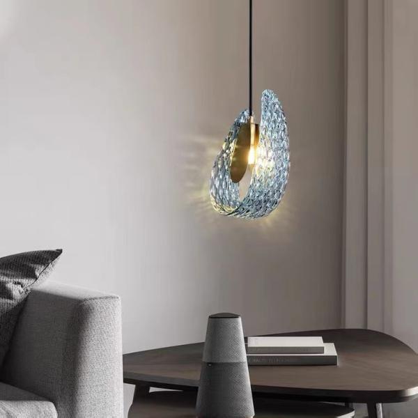 Luxury Hanging Fixture Firework Pendant Lights Led Lighting Modern Flower Glass Wall lamp