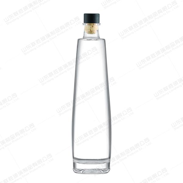 Botella de vidrio transparente de 700 ml con diferentes colores OEM/ODM Material aceptable para el cuello Vidrio