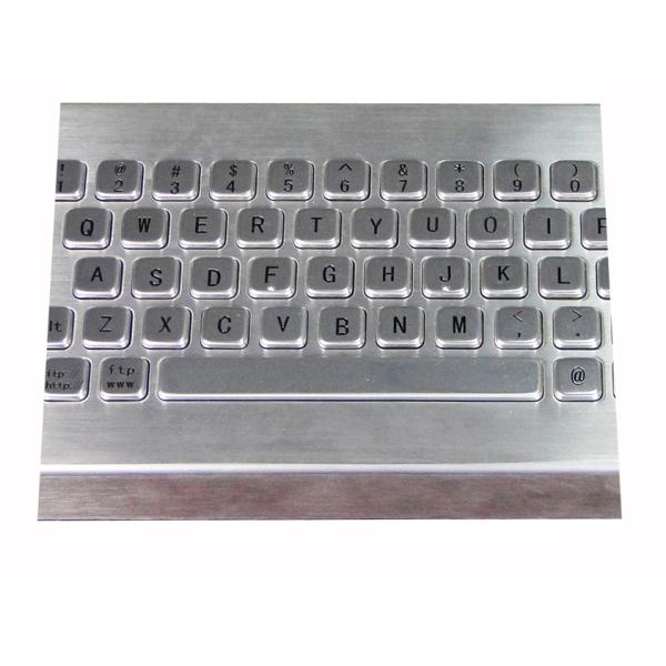 Почищенная щеткой клавиатура настольного компьютера нержавеющей стали промышленная, клавиатура металла IP65