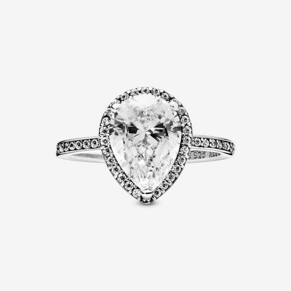 Women's Engagement 925 Sterling Silver Rings 1Carat Moissanite Diamond