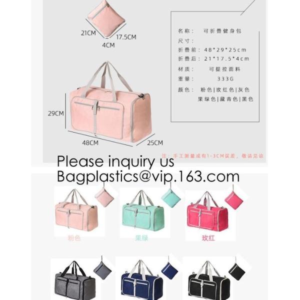Pink Color Nylon Waterproof Handbag Large Capacity Carry-on Bag Durable Multifunction Bag Portable Women Bag