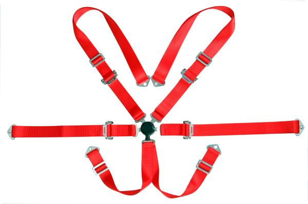 3 Inch 6 Point Removable Automobile Racing Safety Belts With Quick Release