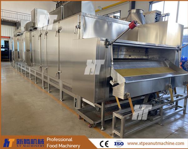 SUS304 Torradeira de Amendoim Comercial 400kg/H Máquina de Assar Castanha de Caju Torradeira de Amendoim