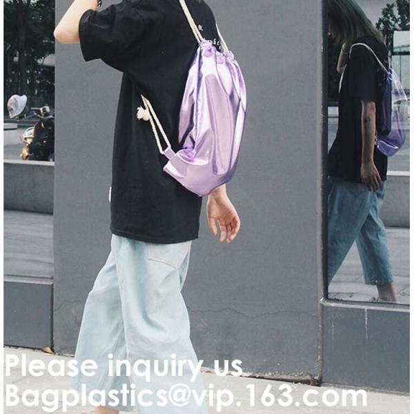 Drawstring PU Leather Pouch Bag For Spray Hydrating Facial Care Instrument,Iridescent Pu Faux Leather Cinch Drawstring B