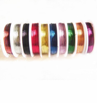 OEM 0.3mm Multicolor Shamballa Bracelet Cord, Copper Wire