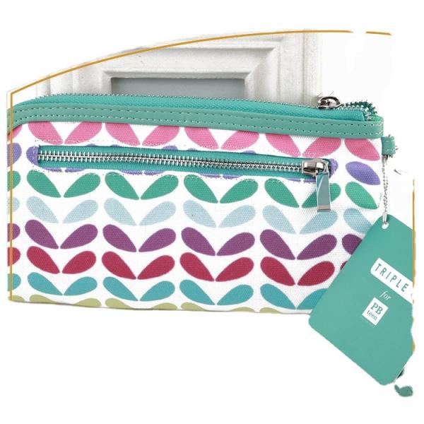 22.5x12cm ROHS Canvas Travel Wallet , RPET Power Bank Wallet Custom Printing