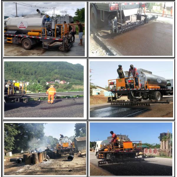 Dongfeng 4x2 6 roule le camion de distributeur du bitume 5000L