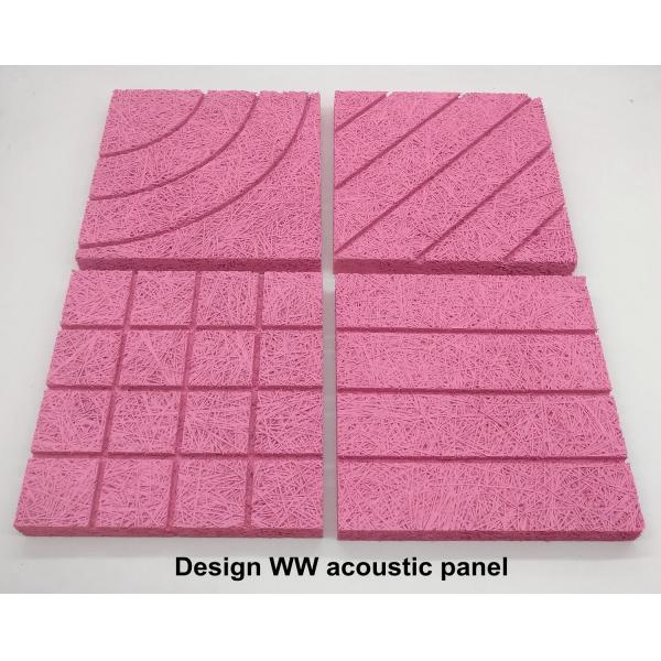 Ceiling Baffles Black Wood Wool Cement Acoustic Panels Soundproofing Isolation Board