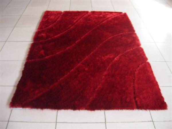 Simple But Non-dull Design Polyester Silk 2400G/SQM 4 CM Long Pile Shaggy Carpet
