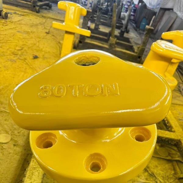 30T Tee Type Cast Steel Port Bollard Marine Galvanized Mooring Protection