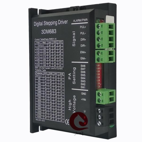 Digital 3 Phase Stepper Motor Driver 3DM683 60VDC 8.3A For Engraving Cutting Machine NEMA23