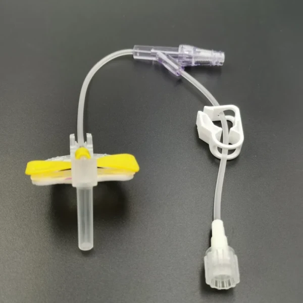 CE ISO13485 Certified Disposable Medical Infusion Set Non Coring Safety Huber Needle