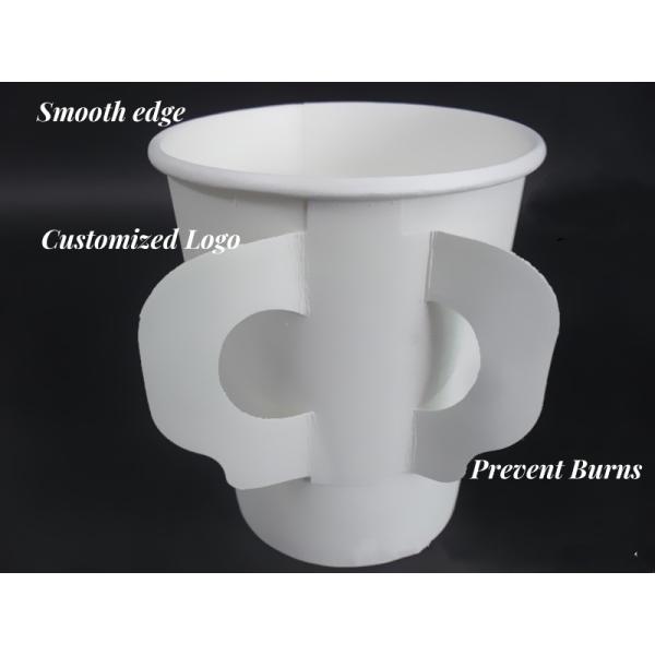 Hot Coffee Flexographic Printing 7oz Paper Cup with Handle Customized Disposable