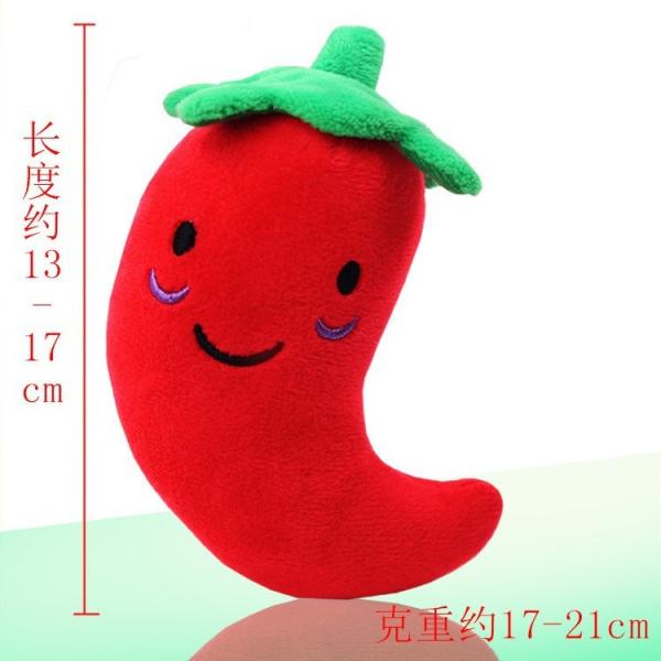 Interactive Plush Pet Toys Chewing Squeaky Plum Toys Fruit And Vegetable Stuffed Toys