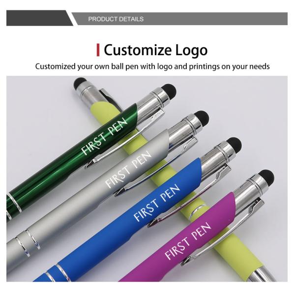 Un stylo à bille en aluminium classique à écran tactile de 1,0 mm