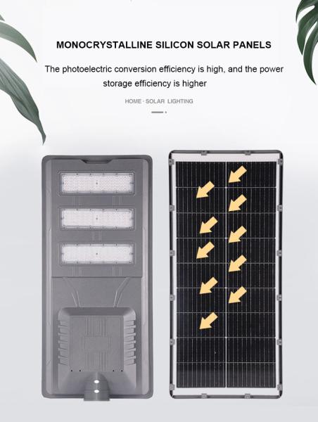 150w commerciaux lampadaires solaires avec capteurs de nuit en aluminium coulé