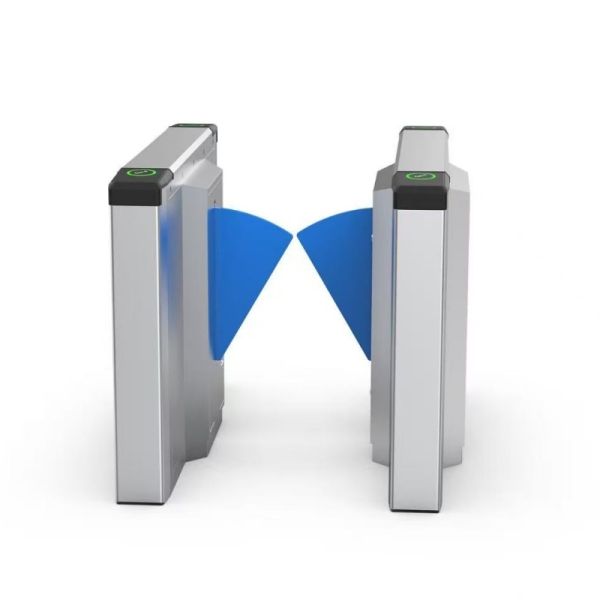 Automatic Optical Swing Turnstile , Flap Barrier Turnstile Gate With Face Recognition
