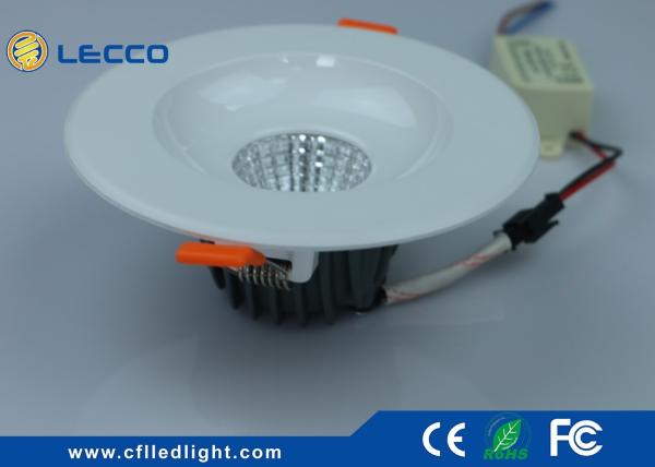 LED Recessed  Downlight 5W COB 100 LM / W 2700K - 6400K Benz Logo Type Aluminum