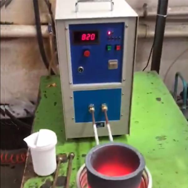 a máquina de derretimento IGBT do ouro de 17kw 5kg desfaz-se do equipamento de aquecimento de cobre da indução