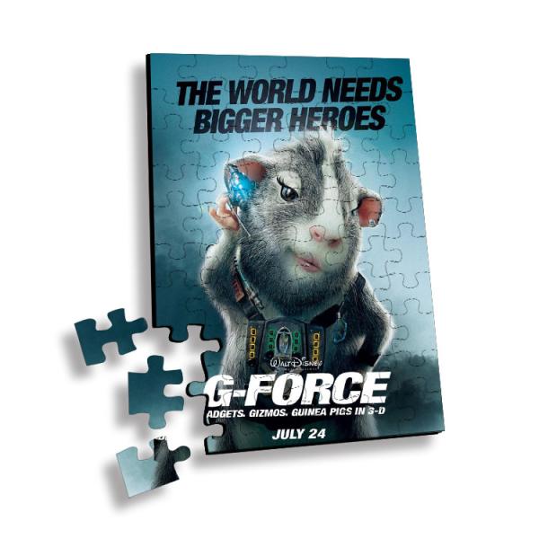 100 головоломка части пластиковая 3D линзовидная печатая для сувенира