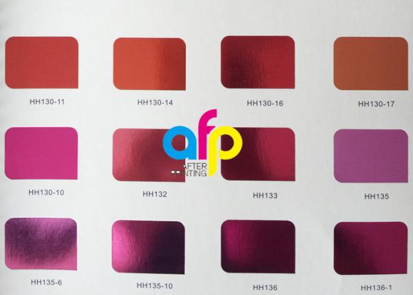 Metallic Colors Bopp Holographic Film For Soft Plastic Stamping / PVC