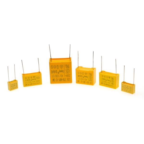 275VAC Polypropylene 100nF Film Capacitor X2 For Power Supply EMI Suppression