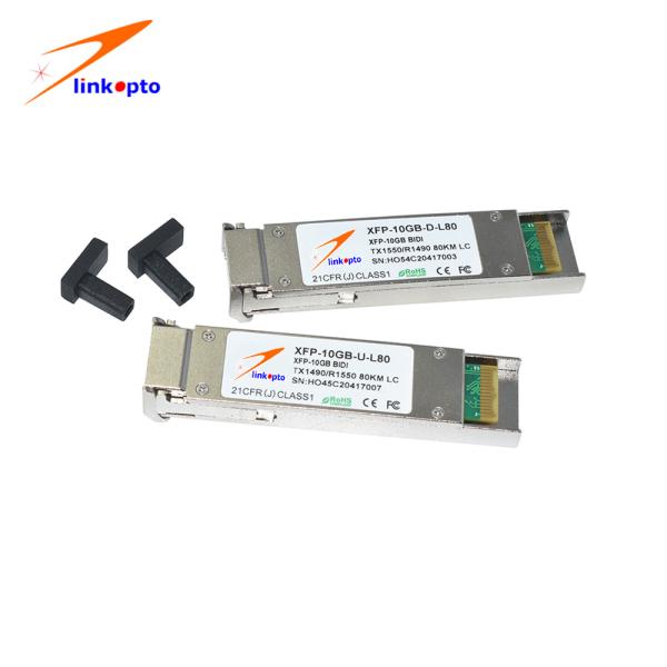 10G BIDI Xfp Transceiver Module Tx1270 / 1Rx1330NM Simplex LC Connector