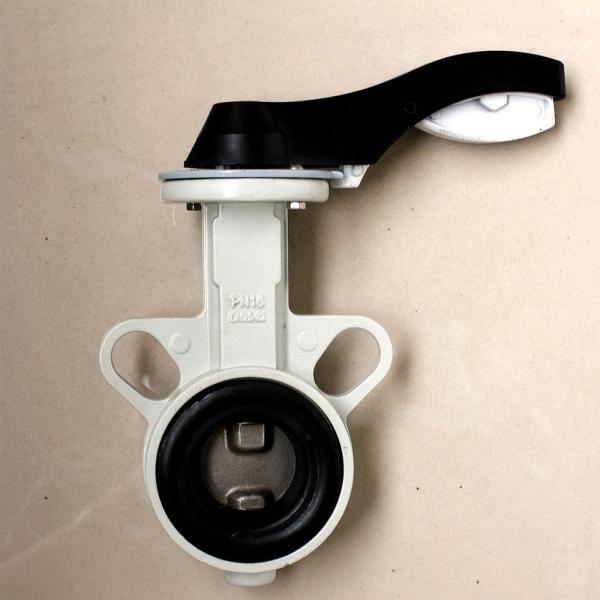 in stock 4 inch Wafer Lugged type ductile iron steel butterfly valve with Aluminium Handle manual